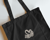 Swan Serenity 14: Exquisite White Embroidery Design - FineryEmbroidery